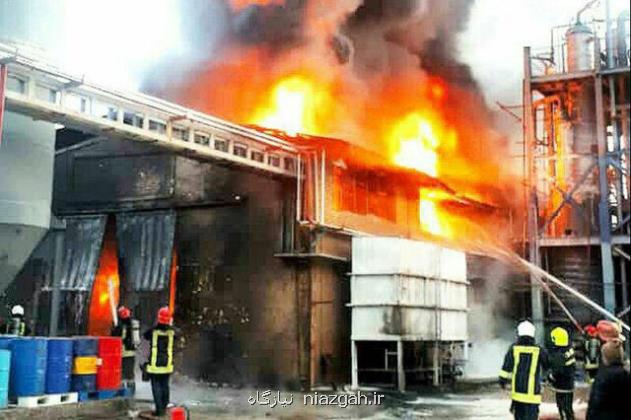 علت آتش سوزی شهرک صنعتی شوش در دست بررسی می باشد