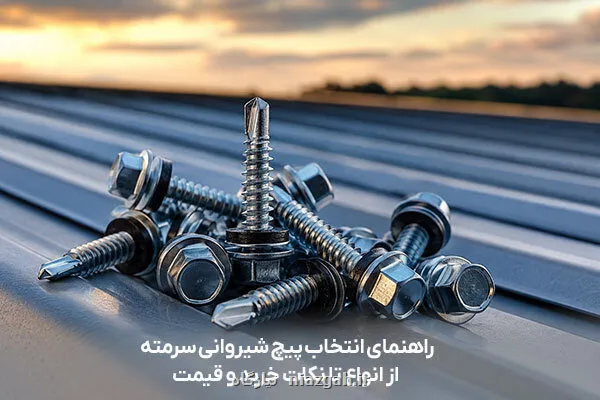 راهنمای انتخاب پیچ شیروانی سرمته از انواع تا نکات خرید و قیمت